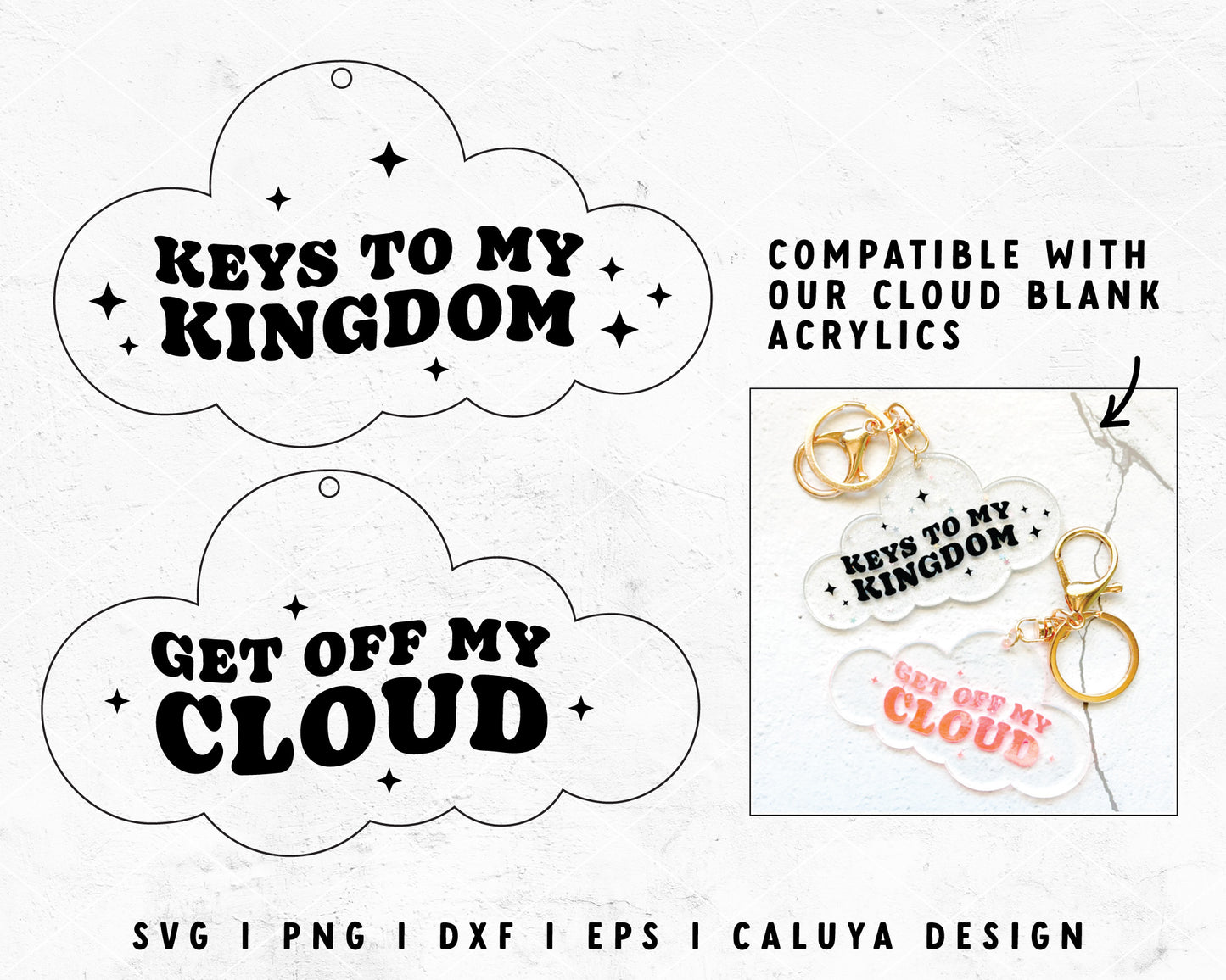 FREE Cloud Acrylic Template | Funny Quote SVG