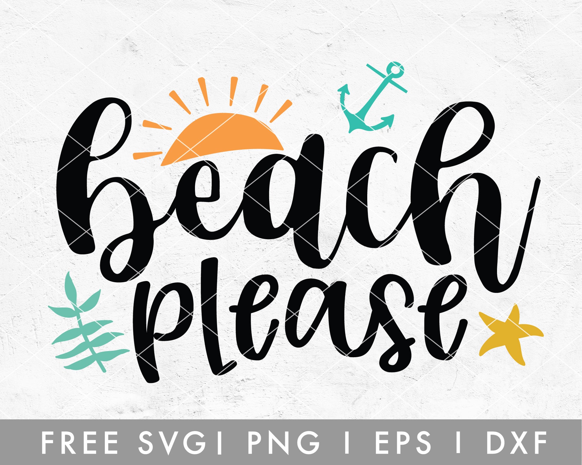 FREE Beach SVG | Beach Please SVG Cut File for Cricut, Cameo Silhouette | Free SVG Cut File