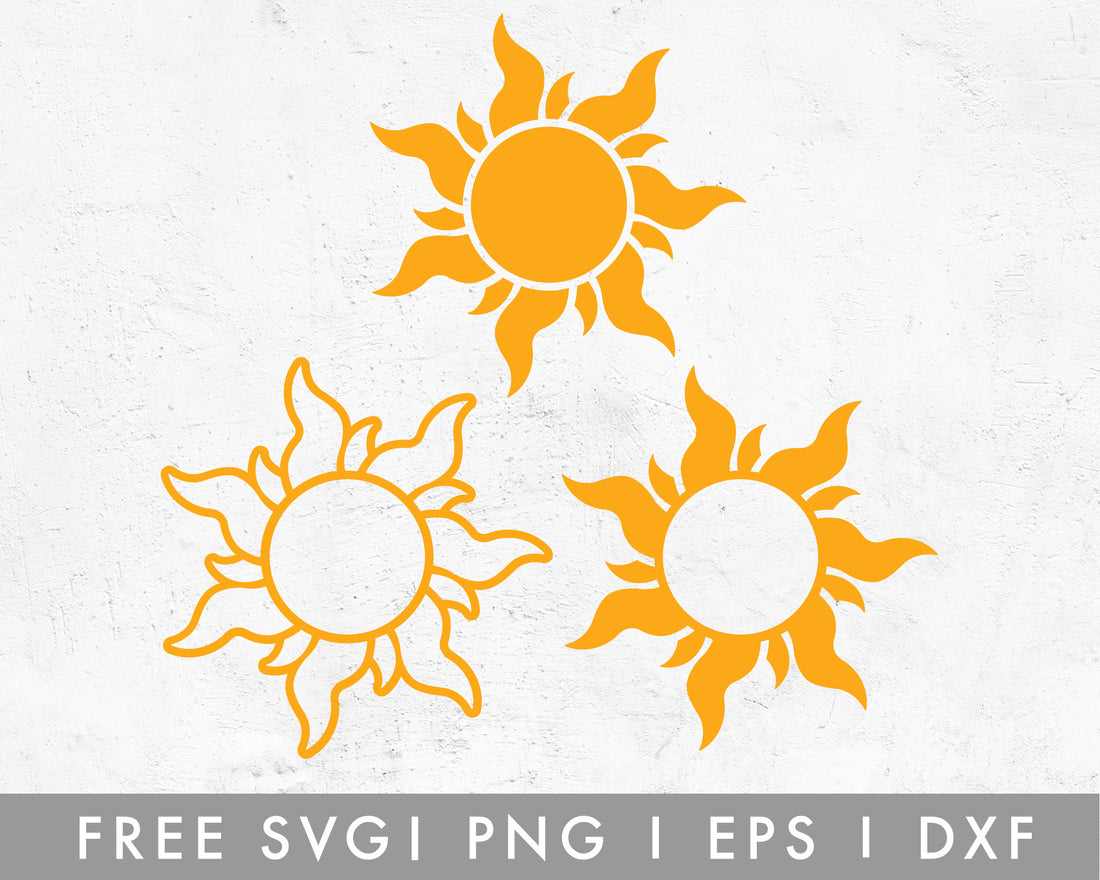 Free Boho Sun SVG Cut File for Cricut, Cameo Silhouette – Caluya Design