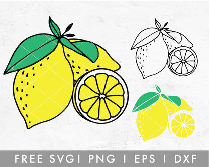 FREE Handdrawn Lemon SVG