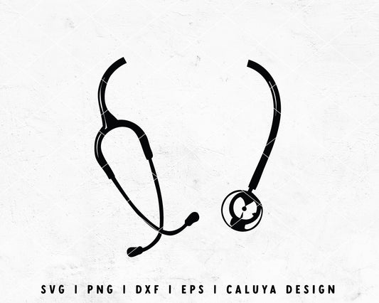 FREE Stethoscope SVG | Nurse SVG Cut File for Cricut, Cameo Silhouette | Free SVG Cut File