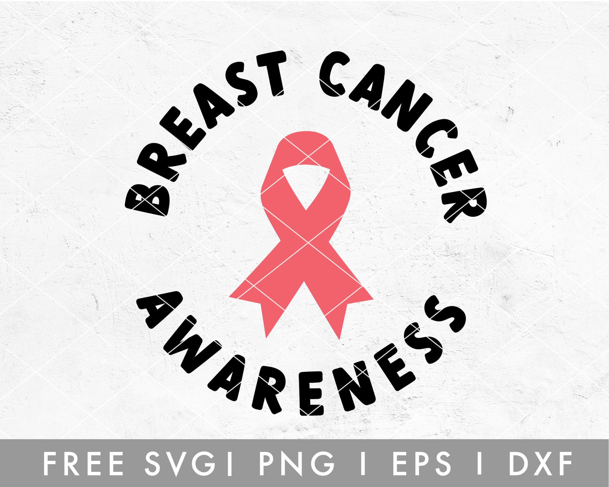 FREE Breast Cancer Awareness SVG Cut File for Cricut, Cameo Silhouette 