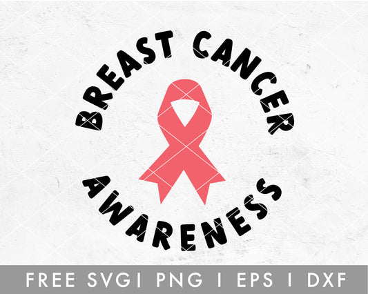 FREE Breast Cancer Awareness SVG Cut File for Cricut, Cameo Silhouette 