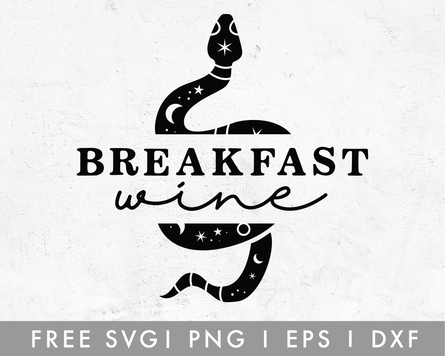 FREE Breakfast Wine SVG Cut File for Cricut, Cameo Silhouette | Free SVG Cut File