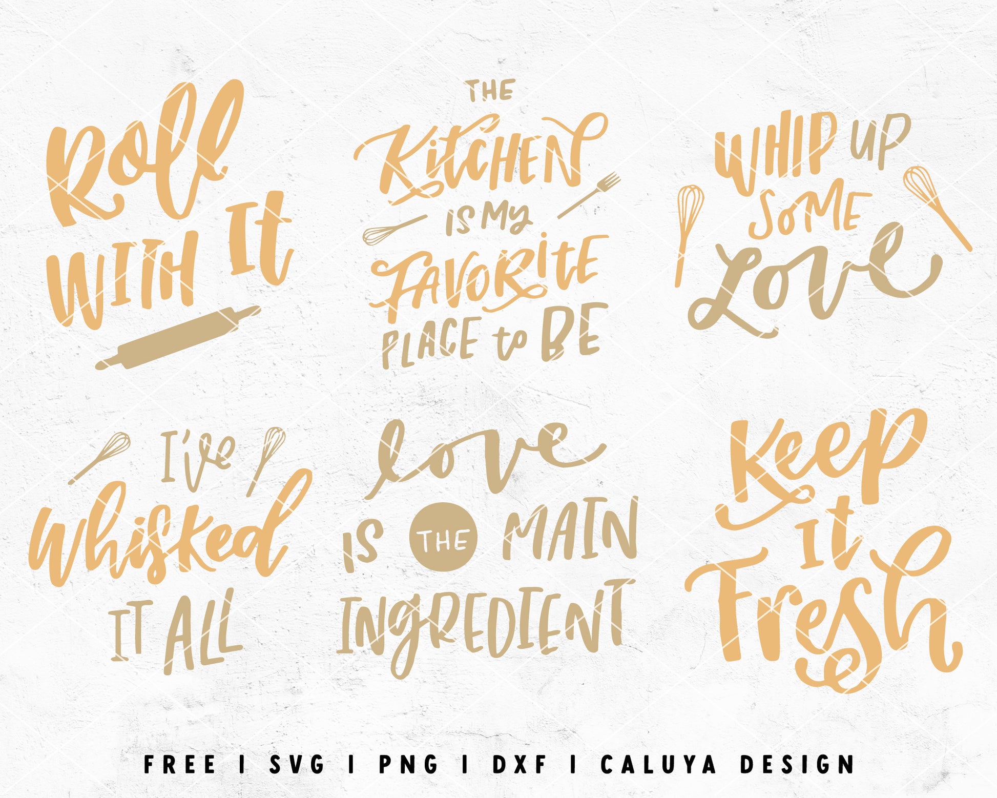 FREE Kitchen SVG | Kitchen Quote SVG Cut File for Cricut, Cameo Silhouette | Free SVG Cut File