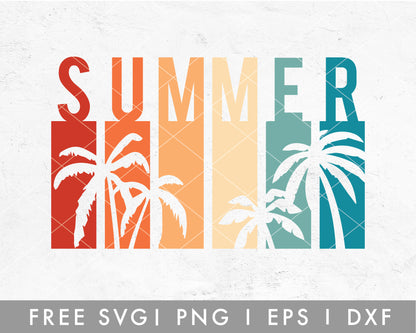 FREE Summer Letter Palm SVG