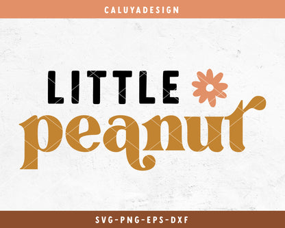 Little Peanut SVG Cut File for Cricut, Cameo Silhouette | Boho Baby SVG 