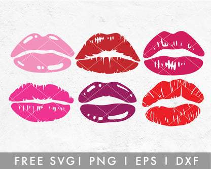 Lip Bundle SVG Cut File for Cricut, Cameo Silhouette | Free SVG Valentine's Day Lip