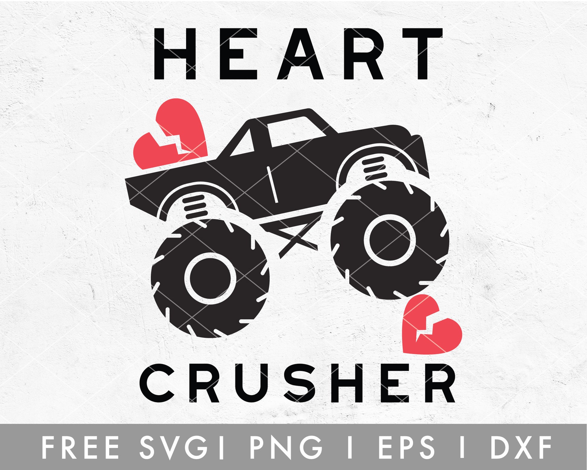 Heart Crusher SVG Cut File for Cricut, Cameo Silhouette | Free SVG Valentine's Day