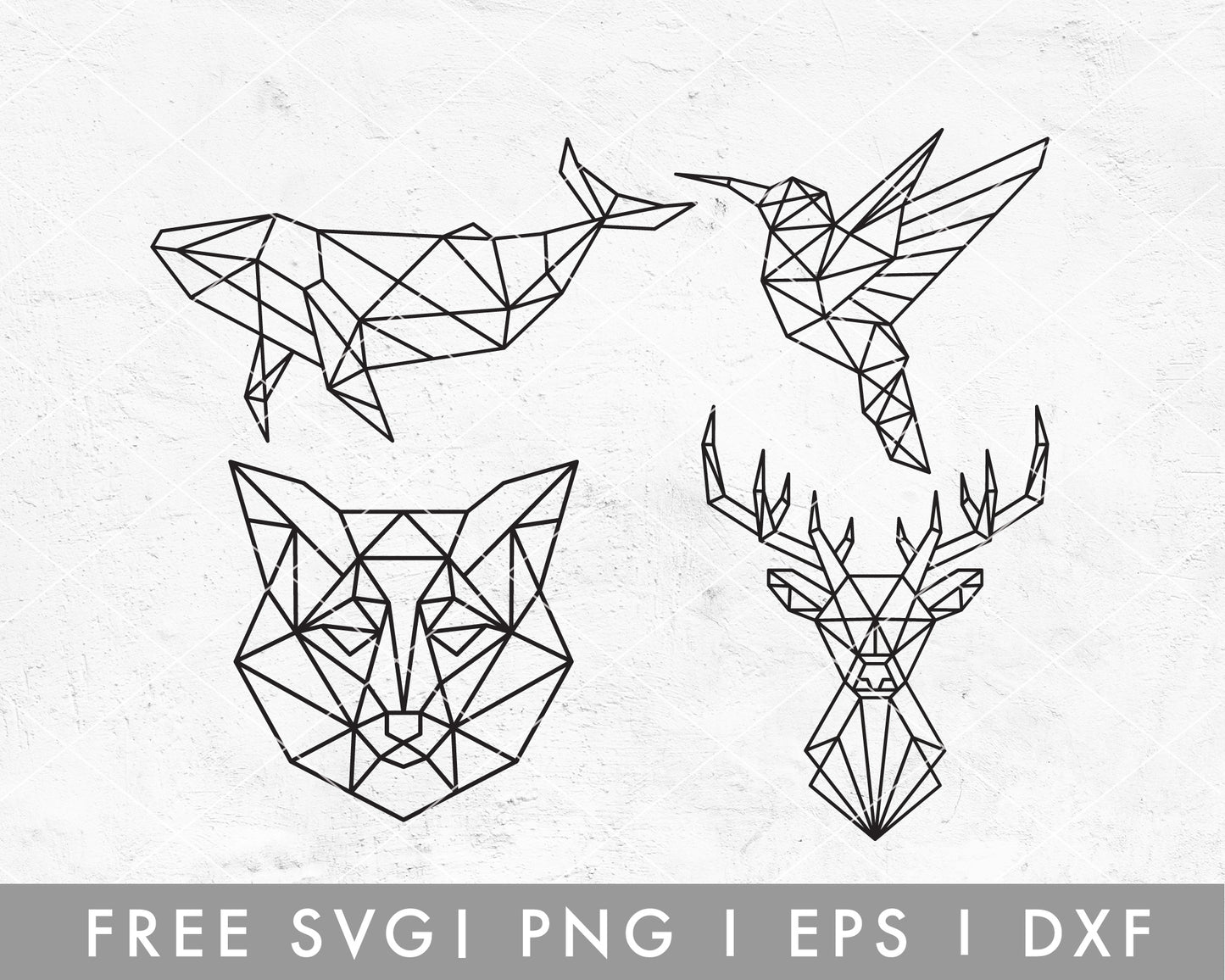FREE Geometric Animal SVG Cut File for Cricut, Cameo Silhouette | Free SVG Cut File