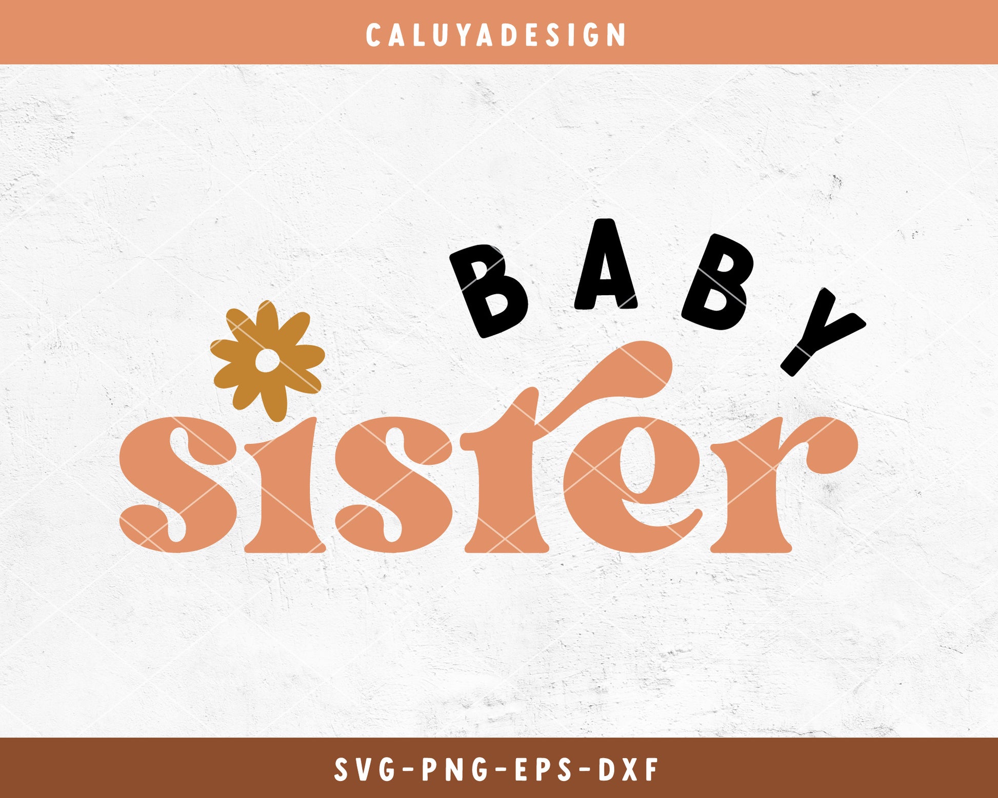 Baby Sister SVG Cut File for Cricut, Cameo Silhouette | Baby Shower SVG