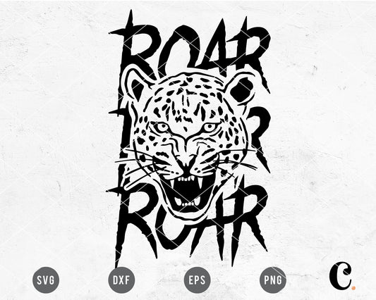 Roar Leopard SVG