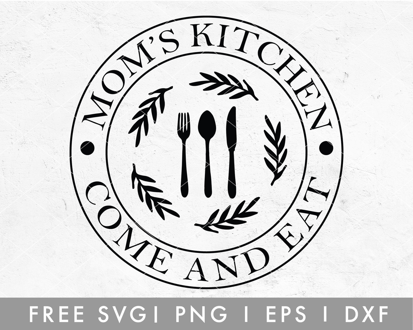 FREE Mom Kitchen SVG Cut File for Cricut, Cameo Silhouette | Free SVG, PNG, Vector