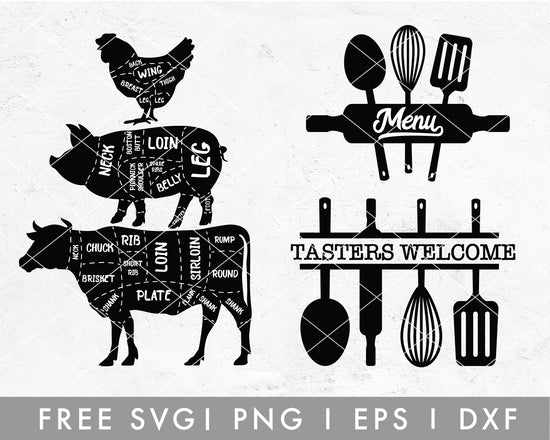 FREE Farm Animal SVG Set For Cricut, Cameo Silhouette – Caluya Design