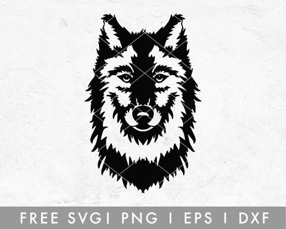 FREE Wolf SVG | Hand Drawn Cut File for Cricut, Cameo Silhouette | Free SVG Cut File