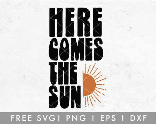 FREE Here Comes the Sun SVG