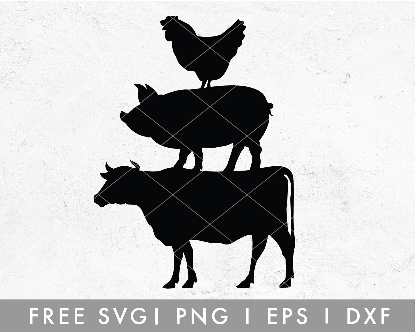 FREE Farmhouse Animal Sign SVG Cut File for Cricut, Cameo Silhouette | Free SVG, PNG, Vector