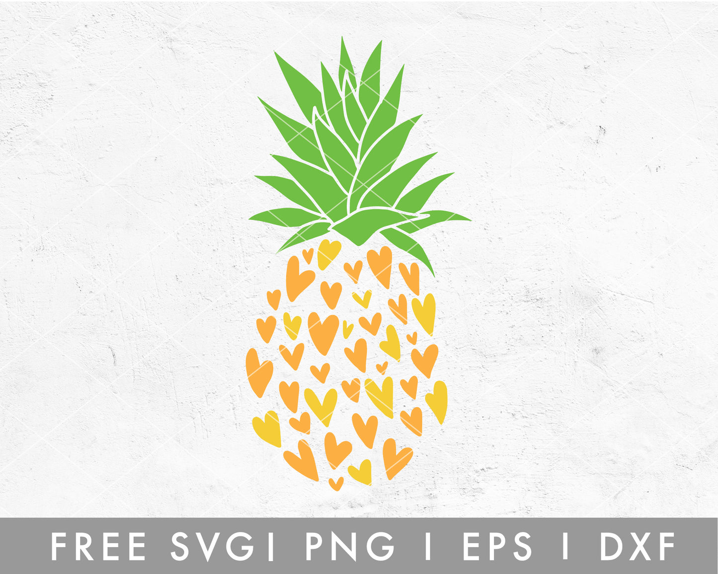 FREE Heart Pineapple SVG