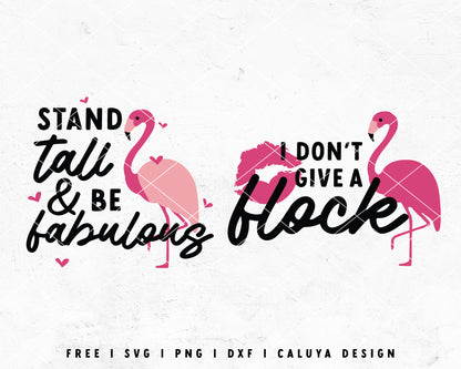 FREE Flamingo SVG | Summer SVG  Cut File for Cricut, Cameo Silhouette | Free SVG Cut File