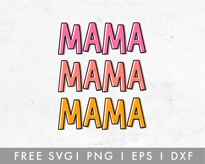 FREE Mom SVG | Mama SVG Cut File for Cricut, Cameo Silhouette | Free SVG Cut File