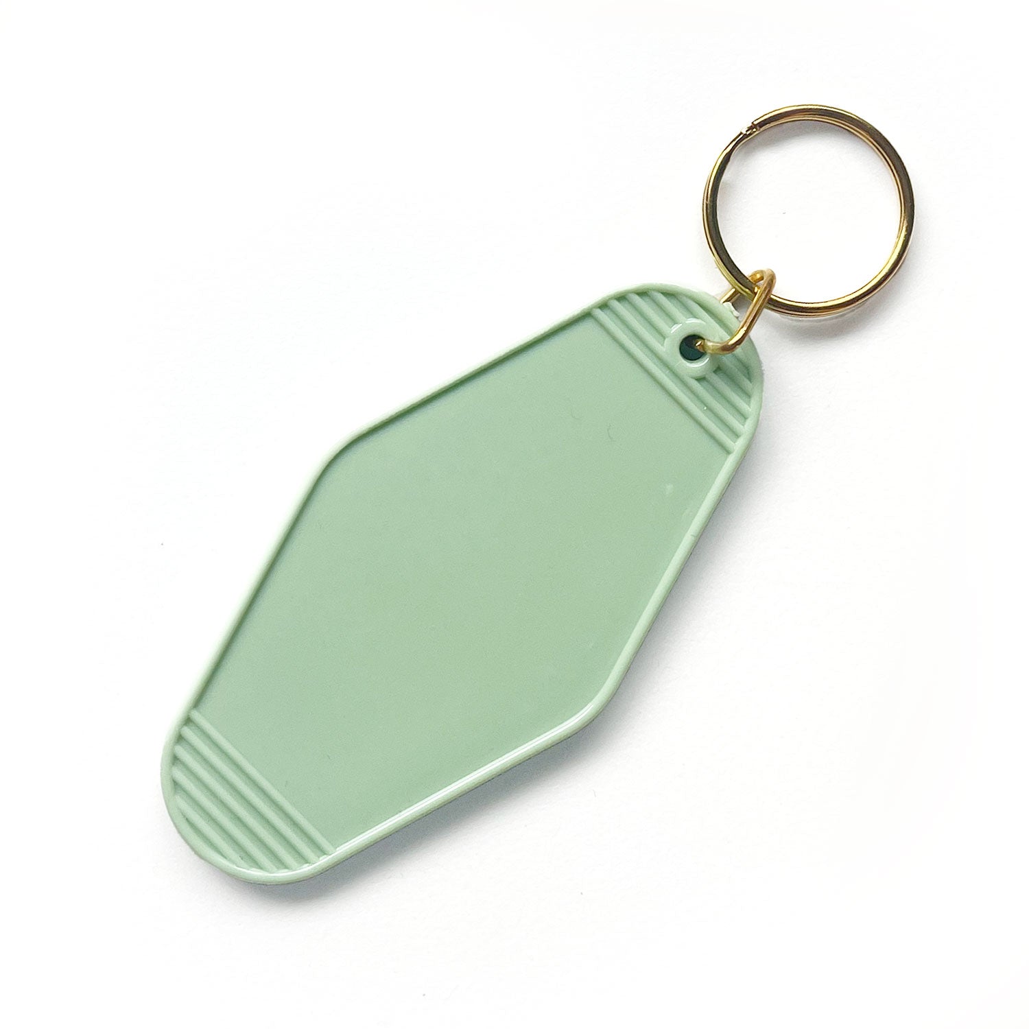 matcha green blank motel keychain