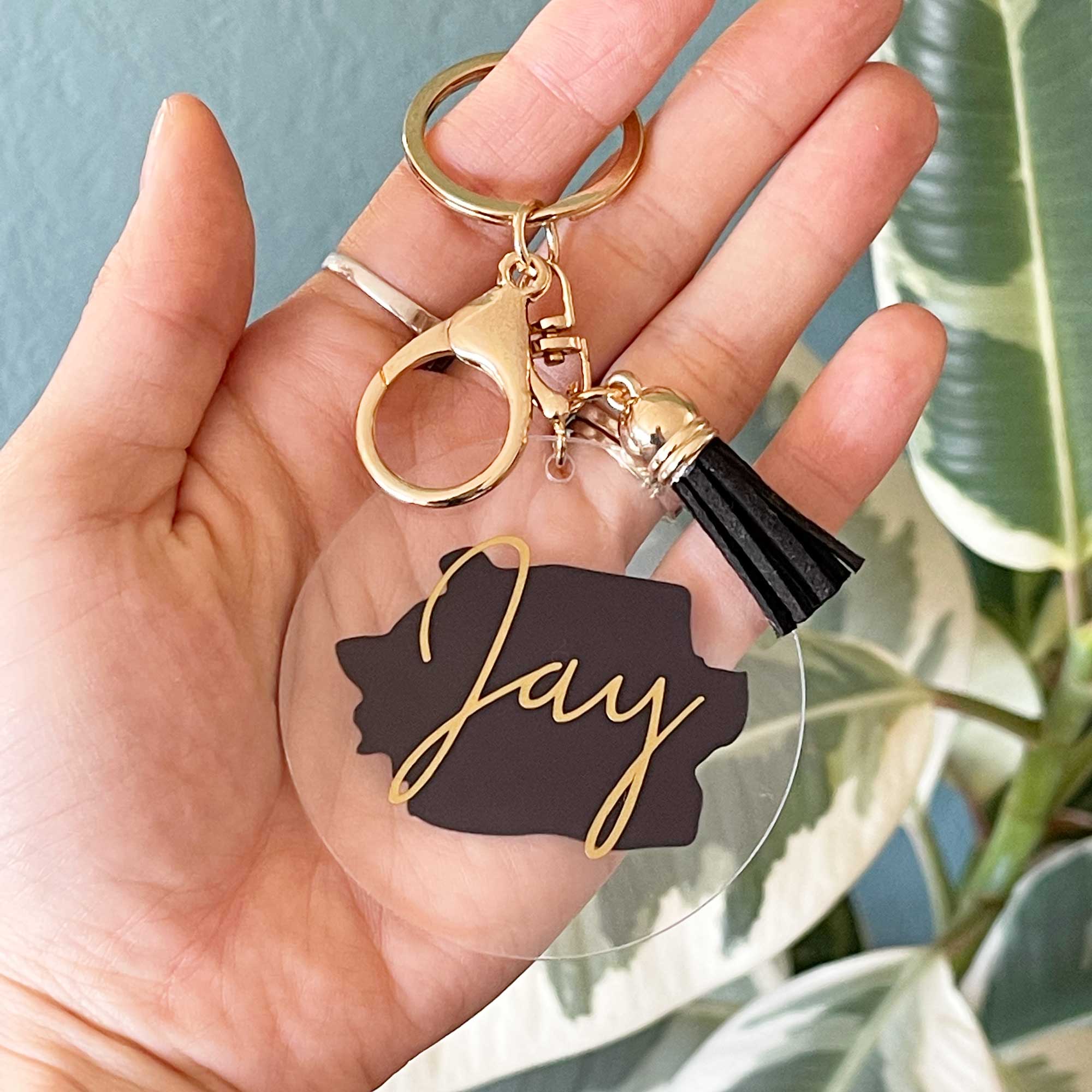 Paint Brush Printed Acrylic Keychain – Caluya Design