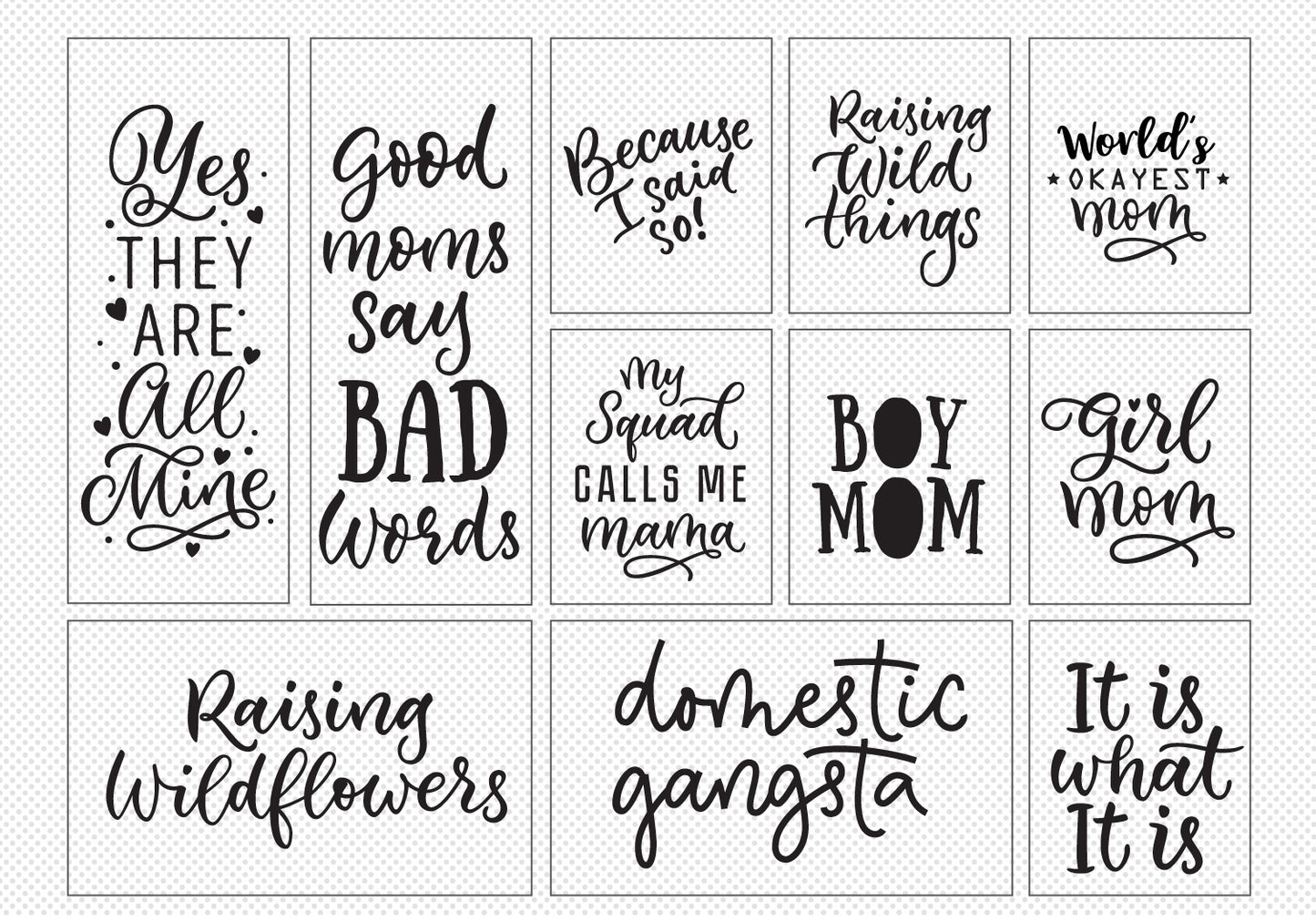 Mom Life Quote SVG Bundle | 20 Pack