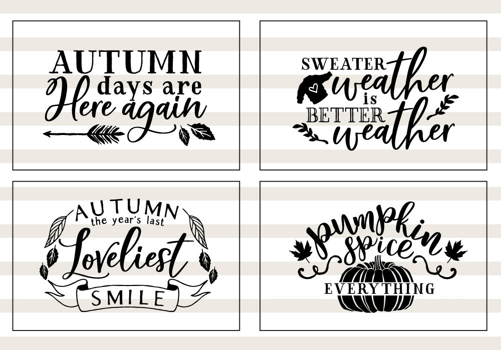 Fall Pumpkin Quote SVG Bundle | 25 Pack