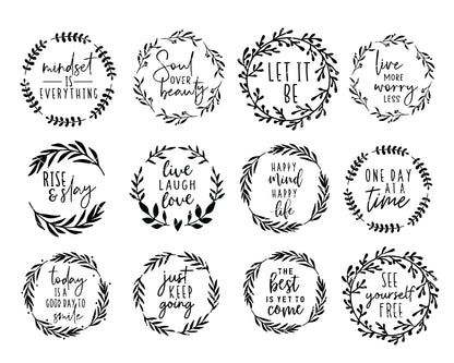 Inspirational Quote SVG Bundle | 30 Pack