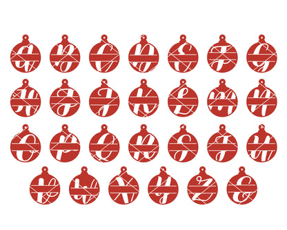 6 Christmas Monogram SVG Bundle