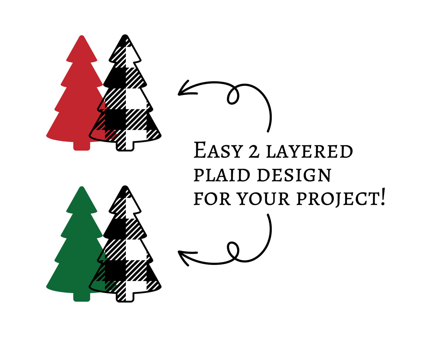 Christmas Plaid Themed SVG Bundle