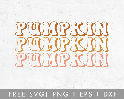 FREE Pumpkin Retro SVG