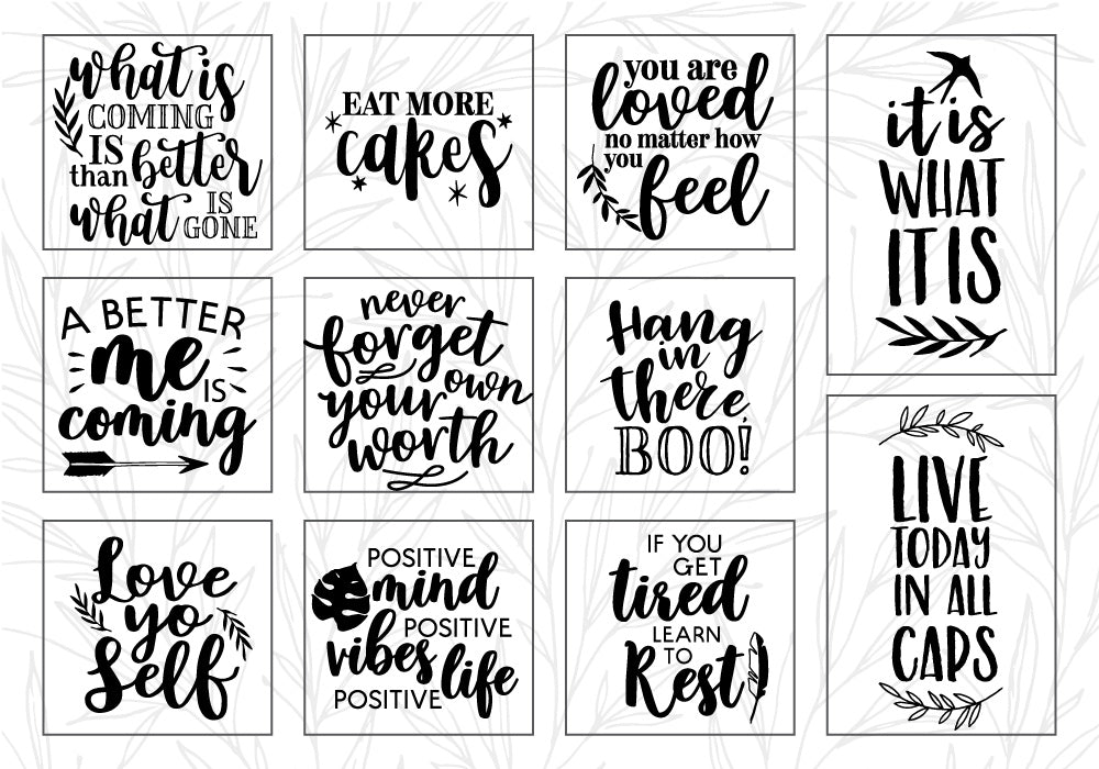 Self-Love Quote SVG Bundle | 25 Pack