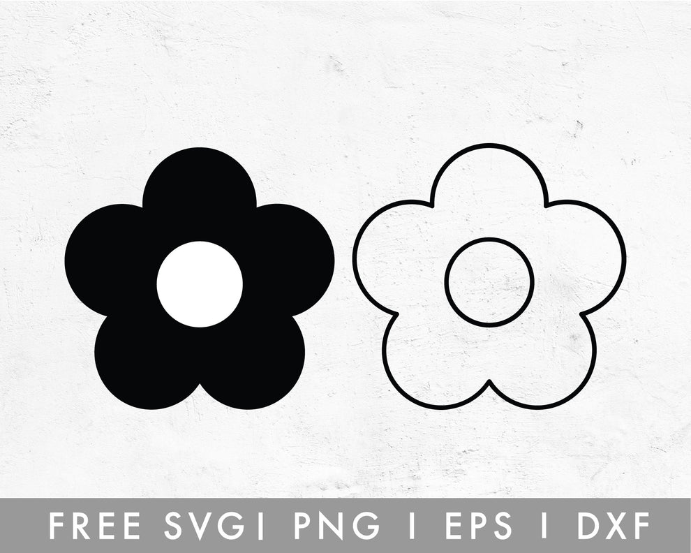 FREE Flower SVG | Retro Flower SVG | Mothers Day SVG Cut File for