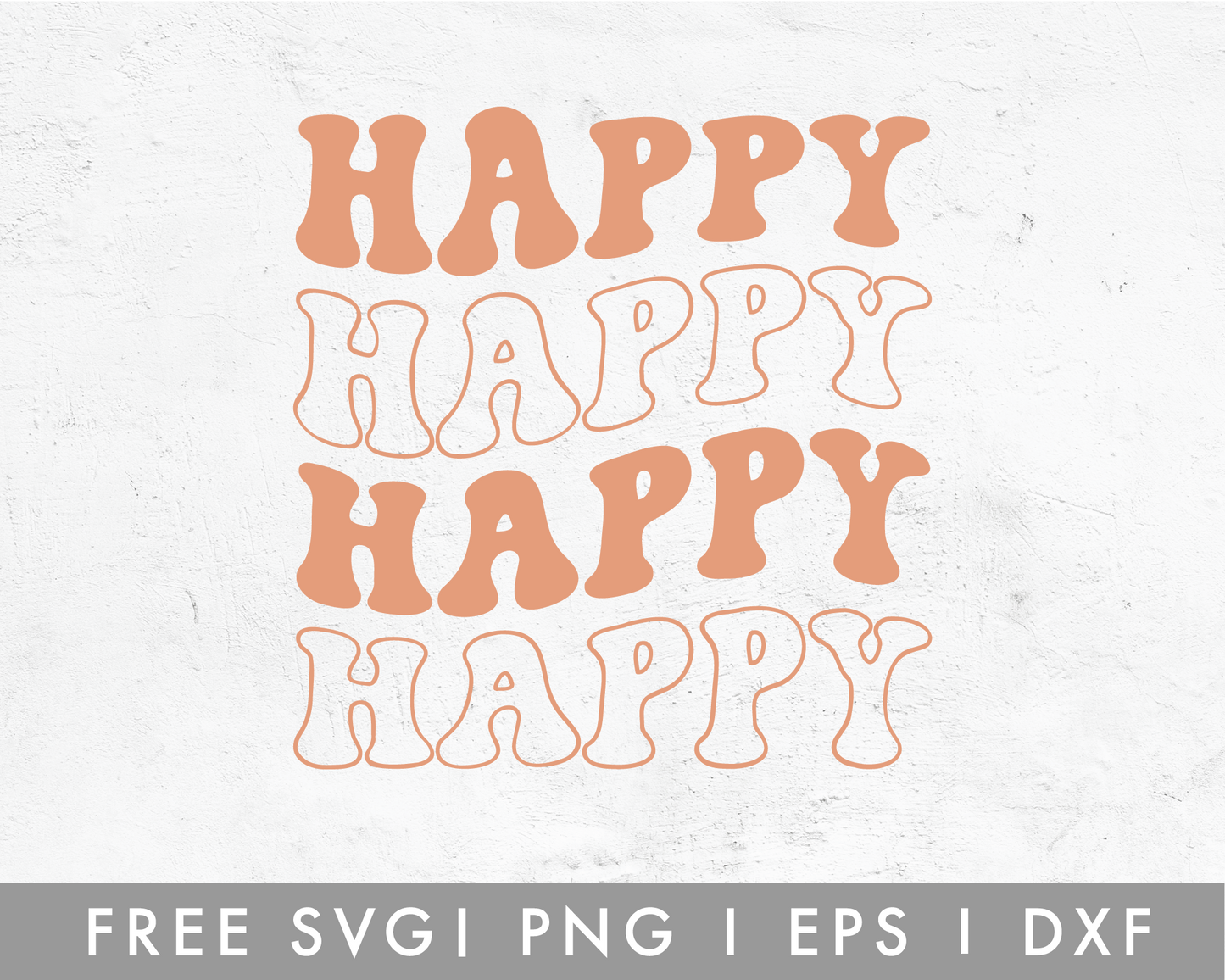 FREE Retro Happy SVG
