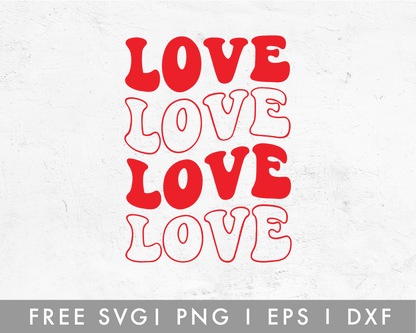 FREE Retro Love SVG
