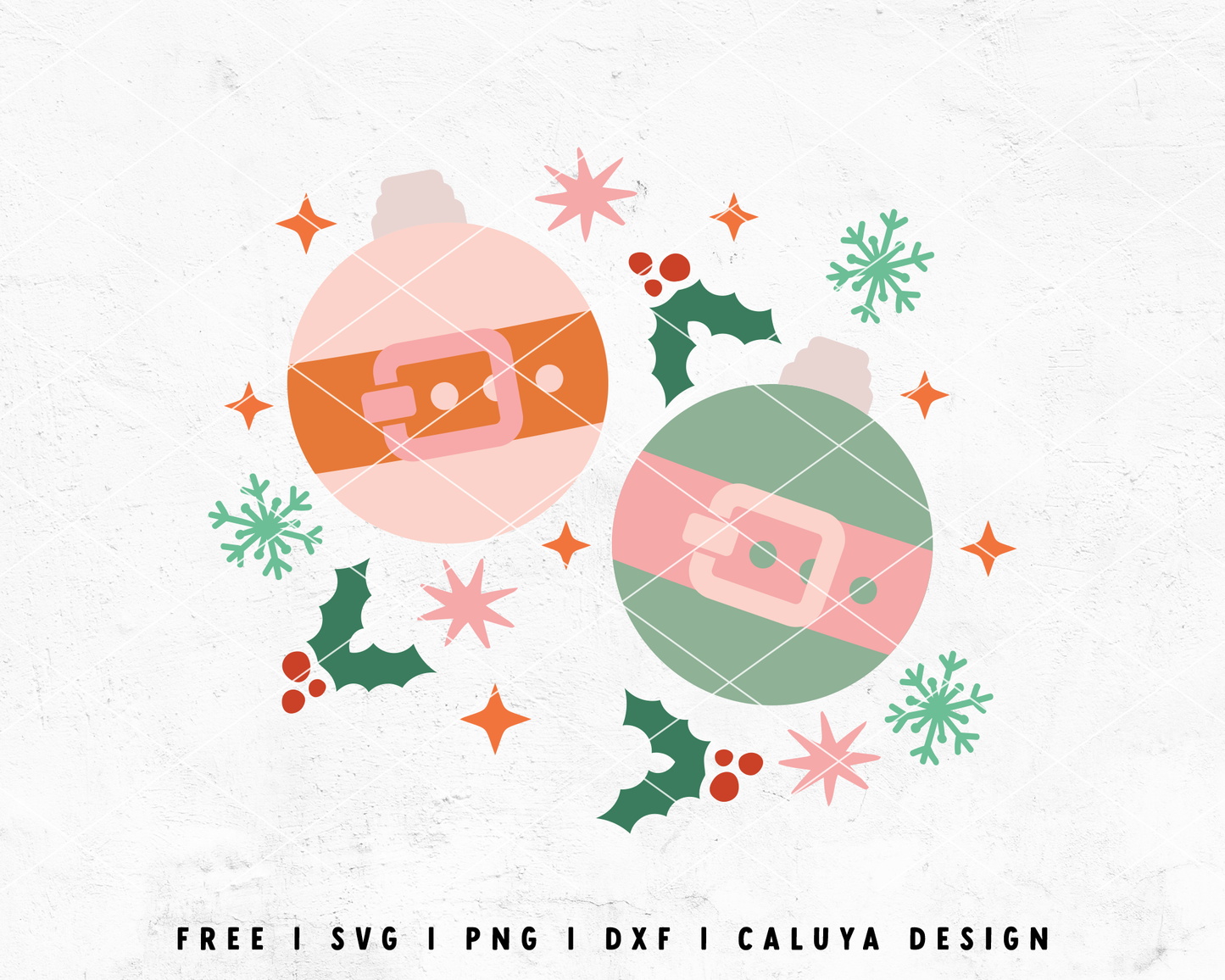 FREE Santa Ornament SVG | Cute Christmas SVG