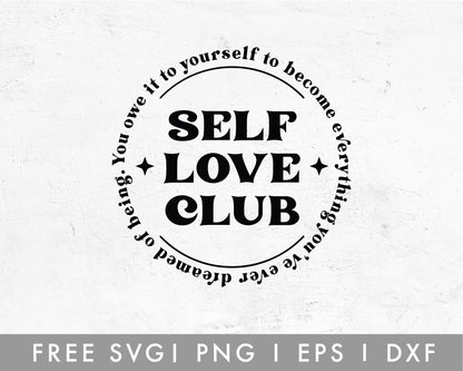 FREE Self Love Club SVG