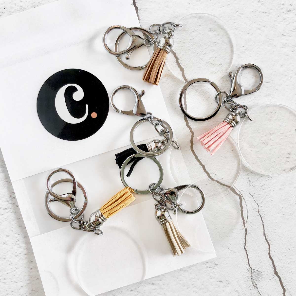 Blank Acrylic Keychain Bundle