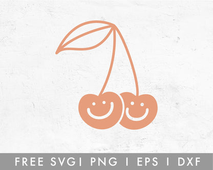 FREE Smiley Cherry SVG