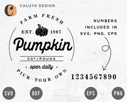 Pumpkin Farm Farmhouse Sign Making SVG
