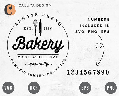 Circle Bakery Sign Making SVG