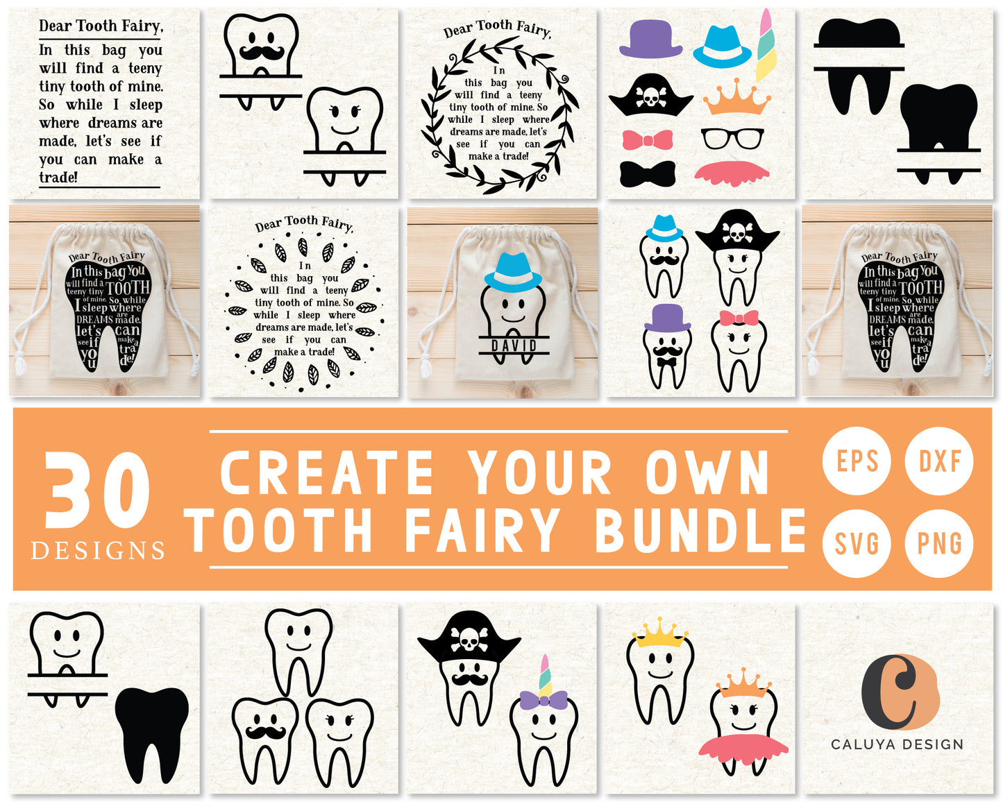 Make Your Own Tooth Fairy SVG Bundle