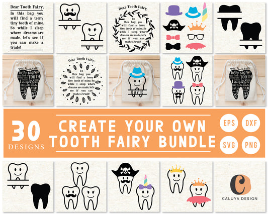 Make Your Own Tooth Fairy SVG Bundle
