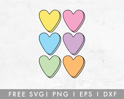 FREE Valentine Heart Candy SVG